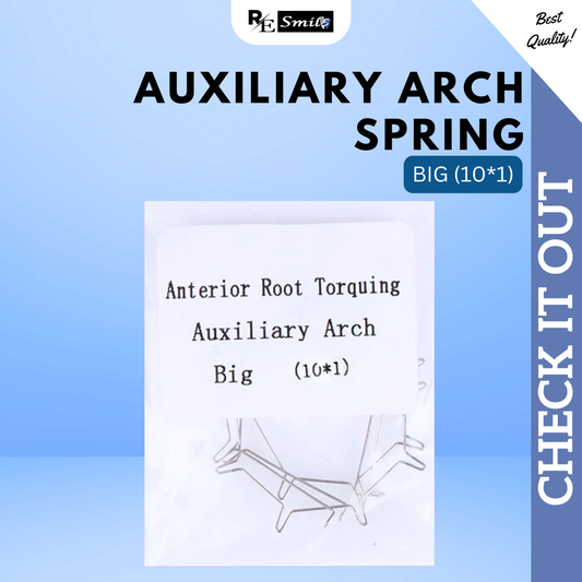 Anterior root torquing auxiliary arch & torque spring