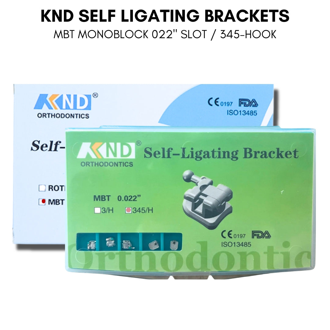 GREEN/BLUE  Self Ligating Holder Monoblock - Roth/MBT 3 hook & 345 hook