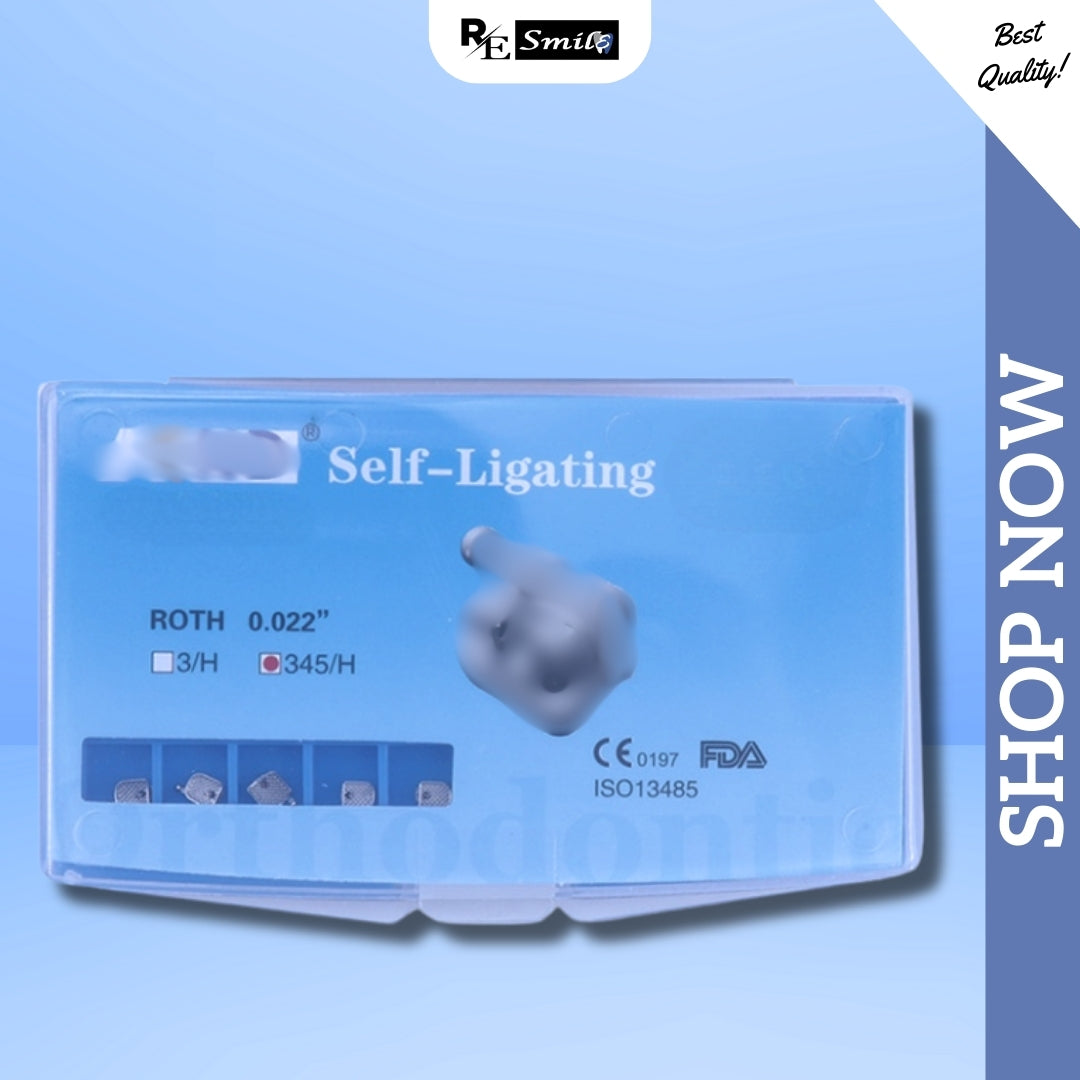 GREEN/BLUE  Self Ligating Holder Monoblock - Roth/MBT 3 hook & 345 hook