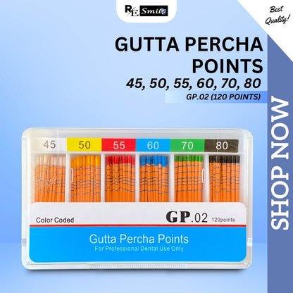 Gutta percha points GP 0.2 - 120 points