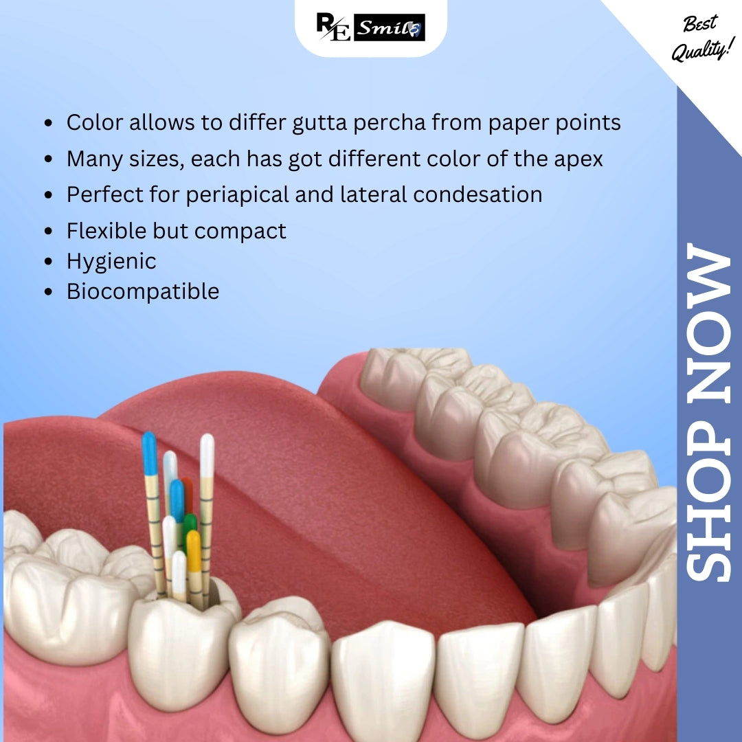 Gutta percha points GP 0.4 - 60 points