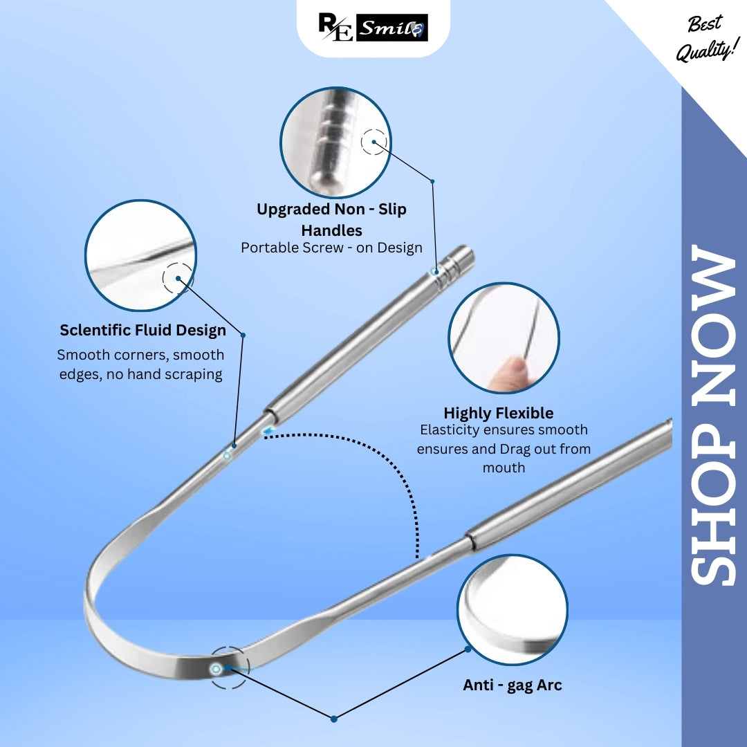 Stainless Steel Tongue Scraper