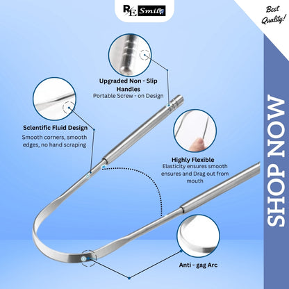 Stainless Steel Tongue Scraper