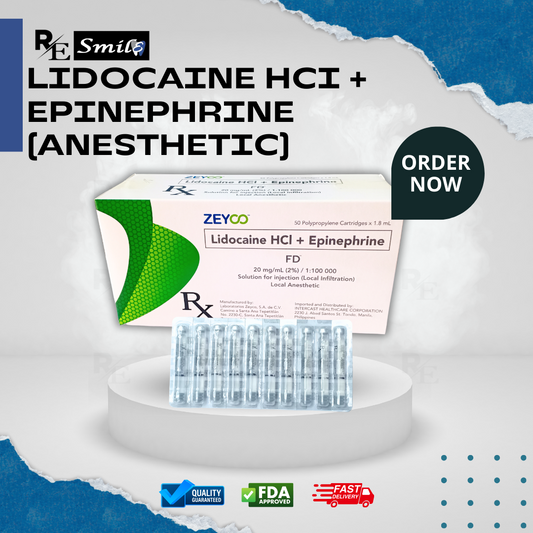 Zeyco Lidocaine HCl + Epinephrine Solution for Injection (Local Infiltration) Local Anesthetic
