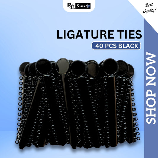 Ligature Tie Black color 40/20/10