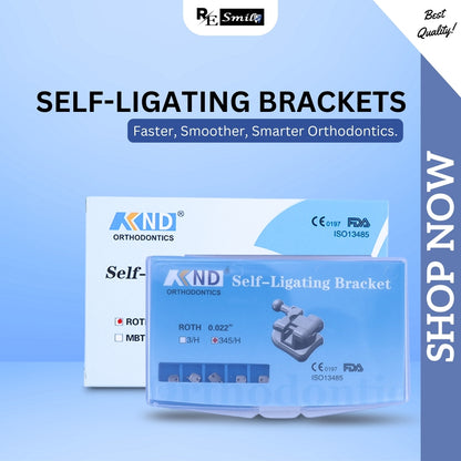 GREEN/BLUE  Self Ligating Holder Monoblock - Roth/MBT 3 hook & 345 hook