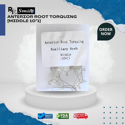 Anterior root torquing auxiliary arch & torque spring