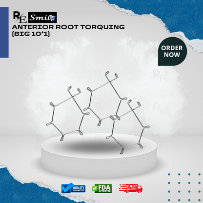 Anterior root torquing auxiliary arch & torque spring