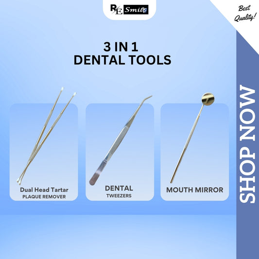 3 in 1 stainless steel dental tools