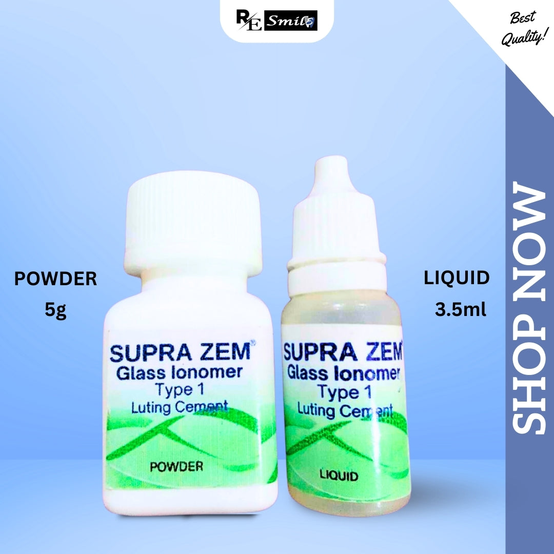Supra zem glass ionomer luting cement type 1