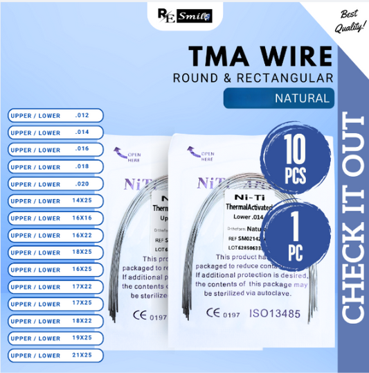 Niti Archwire Thermal Activated NATURAL-Round/ Rectangular