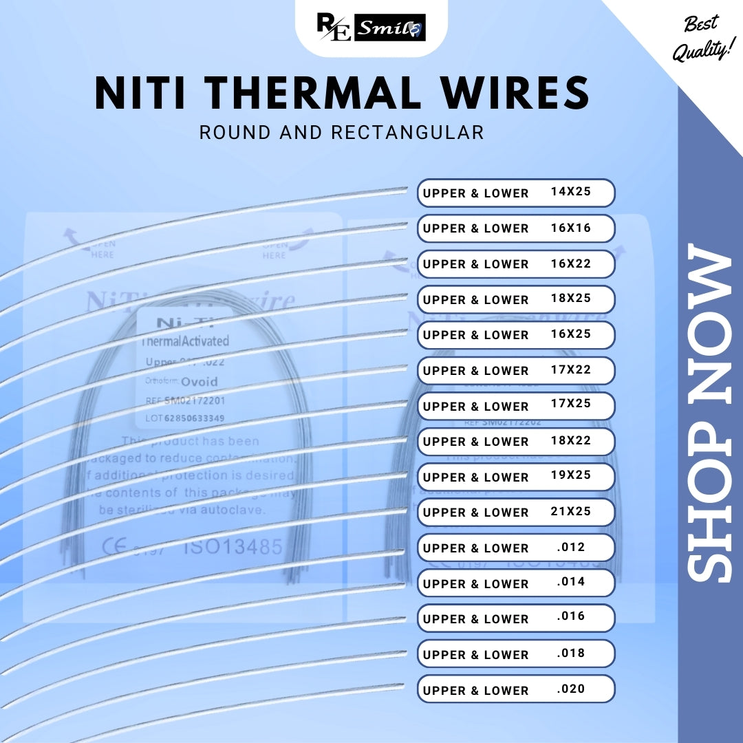 Niti Archwire Thermal Activated NATURAL-Round/ Rectangular